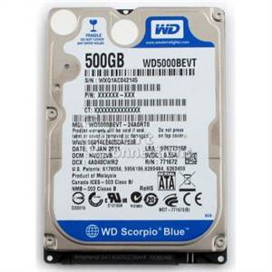 HDD Laptop 500GB SG/WD đã qua sử dụng