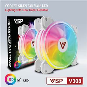 Fan case 12cm led 2 mặt