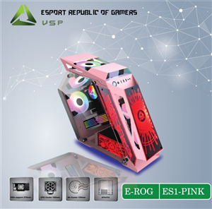 Case VSP eSport Gaming ES1 Pink