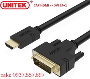 Dây HDMI to DVI<->DVI to HDMI Unitek