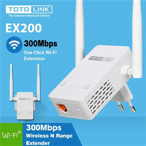 Bộ Kích Sóng Wifi Toto Link EX200 Tốc Độ N300Mpbs