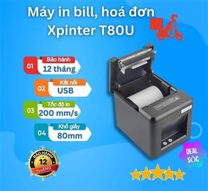 Máy in bill XP-T80U [USB]