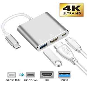 Type C to HD+PD+USB 4K